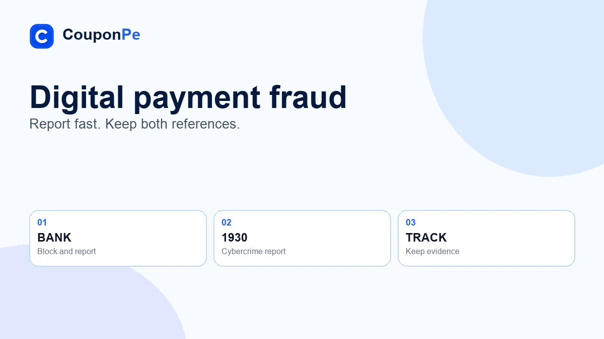 Digital payment fraud in India: liability and reporting steps