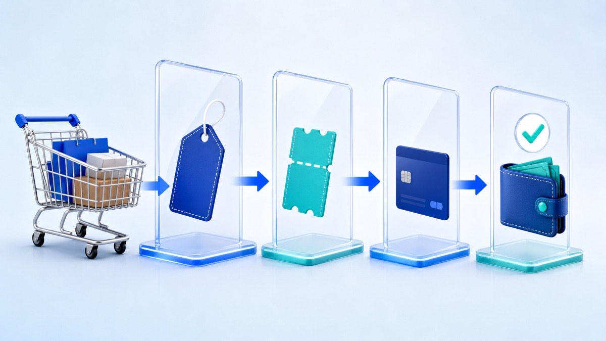 Compare the sale price, coupon, payment offer and final payable amount in order