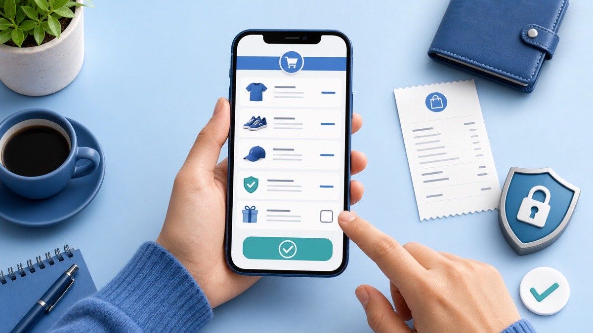 A safe checkout review checks every item, consent choice and final charge