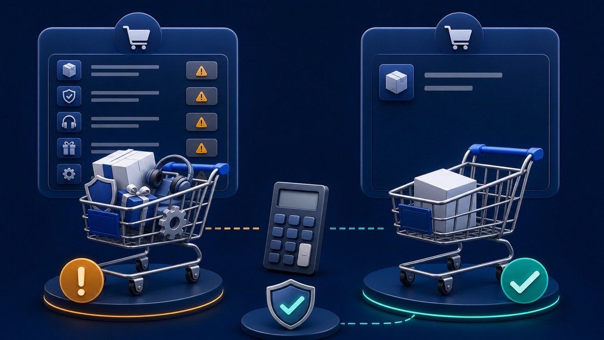 Compare two versions of the same cart before accepting a discount claim